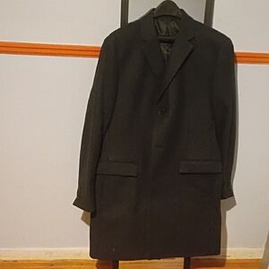 Kenneth Cole Black Trench Coat for Men